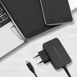 Ładowarka sieciowa Qoltec GaN POWER PRO | 1xUSB-C | 65W | 5-… | PartsPC.pl