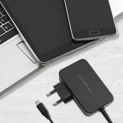 Ładowarka sieciowa Qoltec GaN POWER PRO | 1xUSB-C | 90W | 5-… | PartsPC.pl
