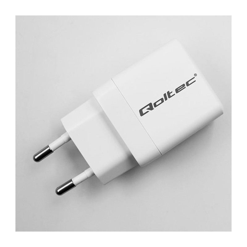 Ładowarka sieciowa Qoltec 20W GaN | 5-20V | 1.5-3A | 1xUSB-C… | PartsPC.pl
