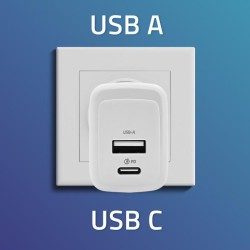 Ładowarka sieciowa Qoltec 45W GaN | 5-20V | 1.5-3A | 1xUSB-C… | PartsPC.pl