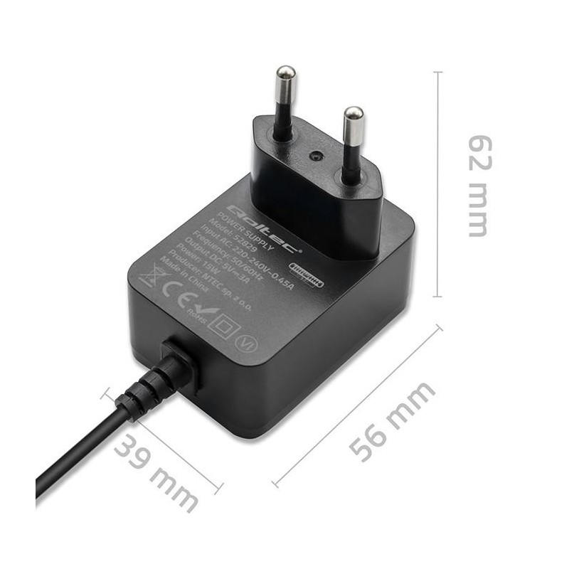 Ładowarka Qoltec Super FAST PD do Raspberry PI 4 | USB-C... | PartsPC.pl