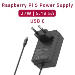 Ładowarka Qoltec Super FAST PD do Raspberry PI 5 | USB-C | 27W | 5-12V |