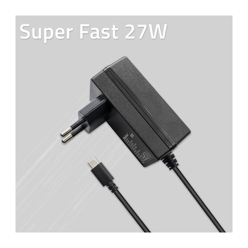 Ładowarka Qoltec Super FAST PD do Raspberry PI 5 | USB-C | 27W | 5-12V |