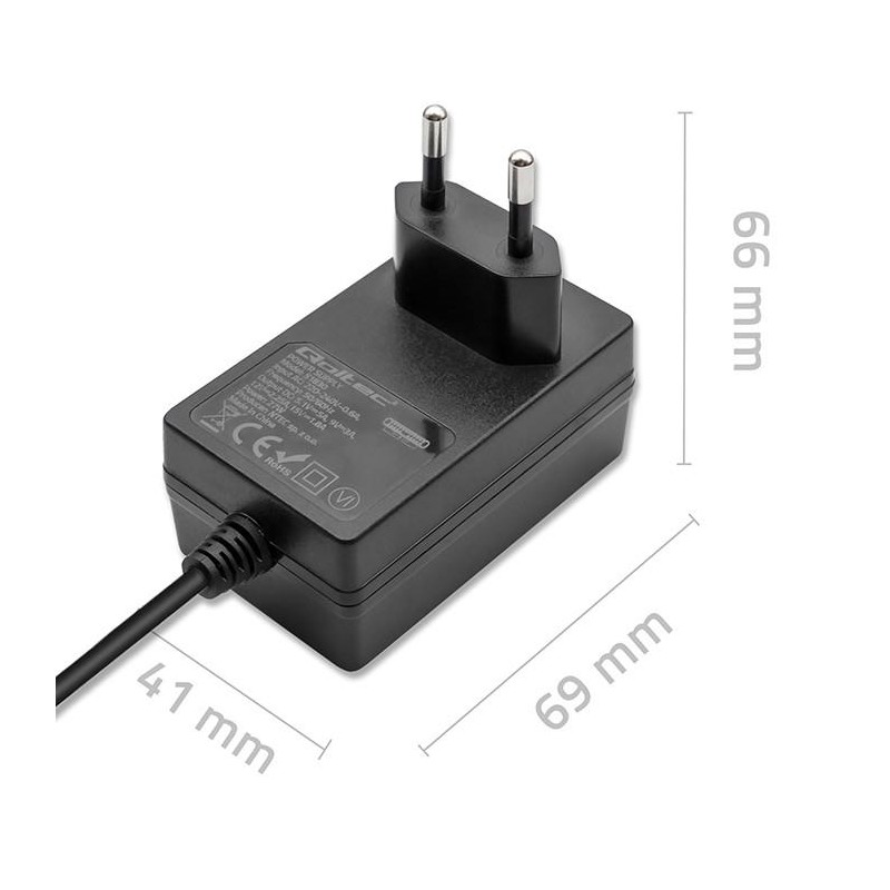 Ładowarka Qoltec Super FAST PD do Raspberry PI 5 | USB-C | 27W | 5-12V |