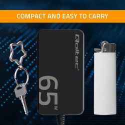 Ładowarka sieciowa Qoltec 65W GaN Super Fast SLIM | PartsPC.pl