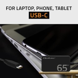 Ładowarka sieciowa Qoltec 65W GaN Super Fast SLIM | PartsPC.pl