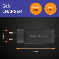 Ładowarka sieciowa Qoltec 65W GaN Super Fast | 5-20V | 3-3.2… | PartsPC.pl