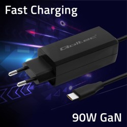 Ładowarka sieciowa Qoltec 90W GaN Super Fast | 5-20V | 3-4.5… | PartsPC.pl
