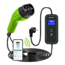 Ładowarka Qoltec do samochodu elektrycznego EV z regulacją 2w1 Typ2 | 3.5kW