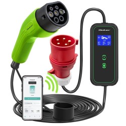 Ładowarka Qoltec mobilna do samochodu elektrycznego EV z regulacją 2w1 Typ2
