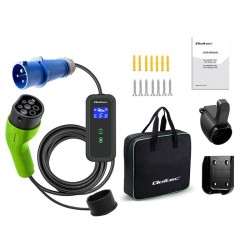 Ładowarka Qoltec mobilna do samochodu elektrycznego EV z regulacją 2w1 Typ2