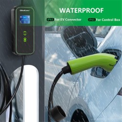 Ładowarka Qoltec mobilna do samochodu elektrycznego EV z regulacją 2w1 Typ2