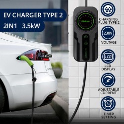 Ładowarka Qoltec do samochodu elektrycznego EV z regulacją 2… | PartsPC.pl