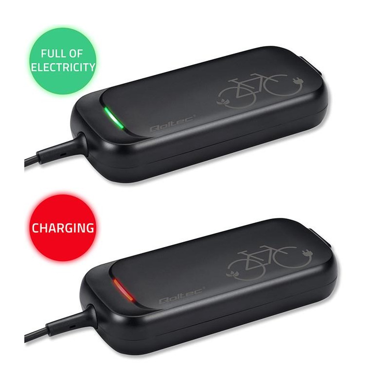 Ładowarka Qoltec do roweru skutera elektrycznego 36V | 42V | 2A | 5.5*2.1 |