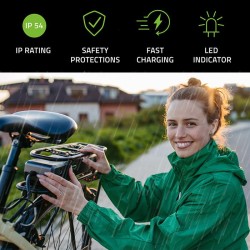 Ładowarka Qoltec do roweru skutera elektrycznego 36V | 42V | 2A | 5.5*2.5 |