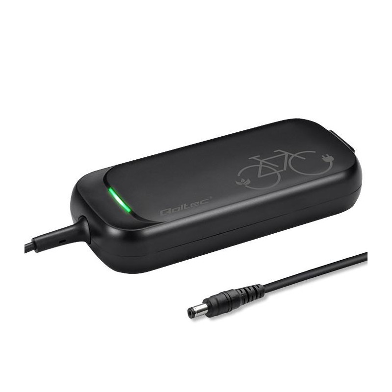 Ładowarka Qoltec do roweru skutera elektrycznego 36V | 42V | 2A | 5.5*2.5 |