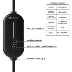 Ładowarka Qoltec do samochodu elektrycznego EV z regulacją 2… | PartsPC.pl