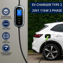 Ładowarka Qoltec do samochodu elektrycznego EV z regulacją 2… | PartsPC.pl