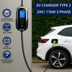 Ładowarka Qoltec do samochodu elektrycznego EV z regulacją 2… | PartsPC.pl
