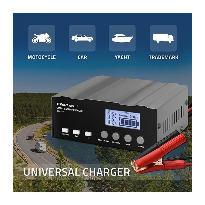 Ładowarka inteligentna Qoltec mikroprocesorowa 12V | 12.6V |… | PartsPC.pl