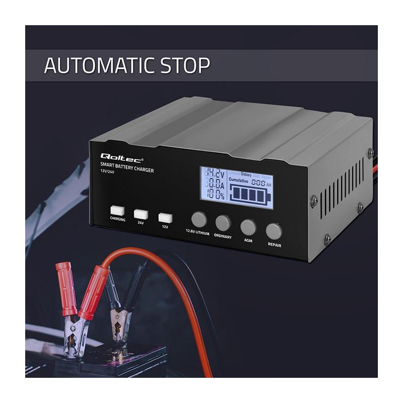 Ładowarka inteligentna Qoltec mikroprocesorowa 12V | 12.6V |… | PartsPC.pl