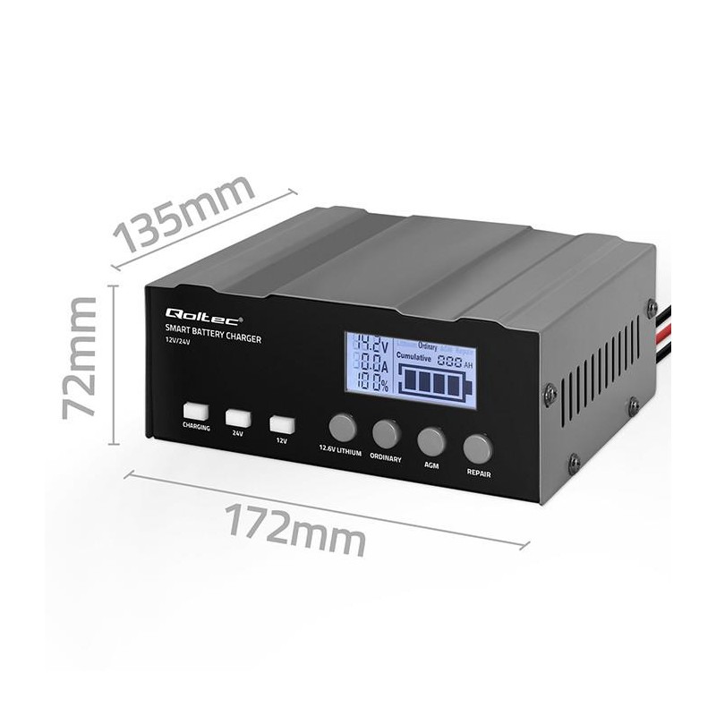 Ładowarka inteligentna Qoltec mikroprocesorowa 12V | 12.6V |… | PartsPC.pl