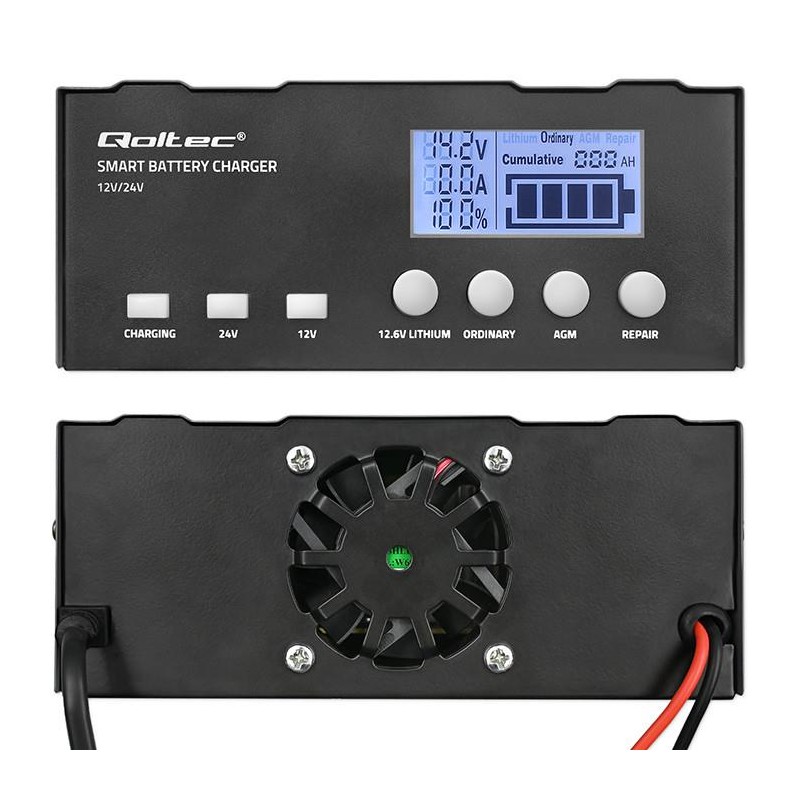 Ładowarka inteligentna Qoltec mikroprocesorowa 12V | 12.6V |… | PartsPC.pl