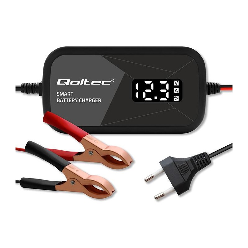 Ładowarka inteligentna Qoltec mikroprocesorowa 12V | 2A | Pr… | PartsPC.pl