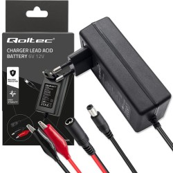 Ładowarka do akumulatora Qoltec AGM GEL STD 6V 12V | 1.5A | … | PartsPC.pl