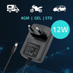 Ładowarka do akumulatora Qoltec AGM GEL STD 12V | 1A | Prost… | PartsPC.pl