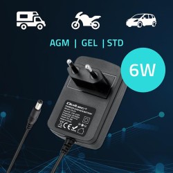 Ładowarka do akumulatora Qoltec AGM GEL STD 6V | 1A | Prosto… | PartsPC.pl