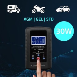 Ładowarka do akumulatora Qoltec AGM GEL STD 6V/12V | 2A | Pr… | PartsPC.pl