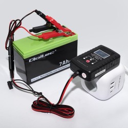 Ładowarka do akumulatora Qoltec AGM GEL STD 6V/12V | 2A | Pr… | PartsPC.pl