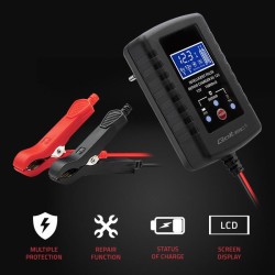 Ładowarka do akumulatora Qoltec AGM GEL STD 6V/12V | 2A | Pr… | PartsPC.pl