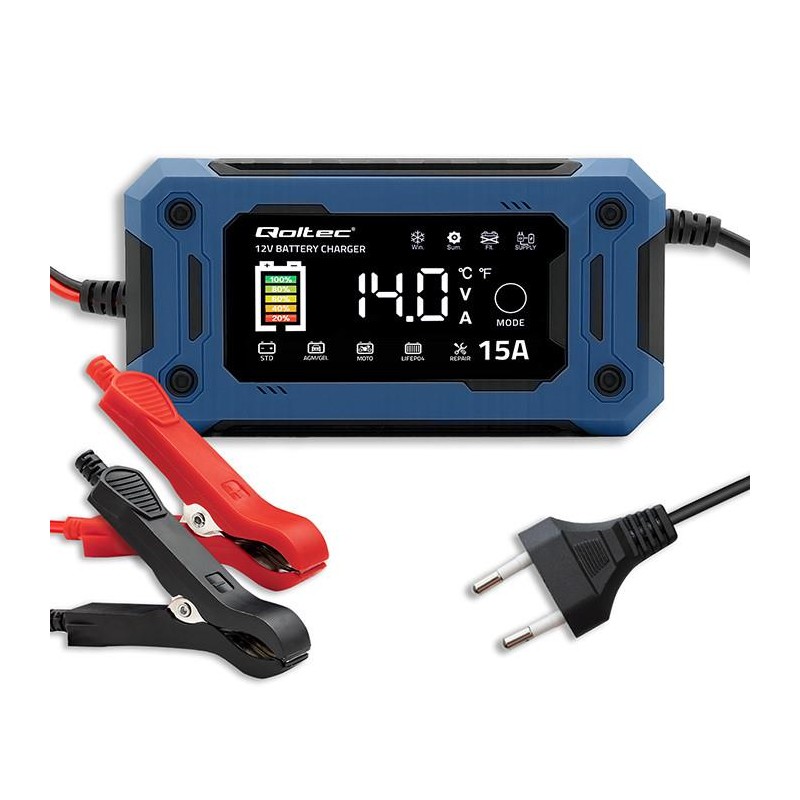 Ładowarka inteligentna Qoltec mikroprocesorowa 12V 15A do AG… | PartsPC.pl
