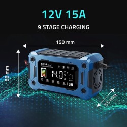 Ładowarka inteligentna Qoltec mikroprocesorowa 12V 15A do AG… | PartsPC.pl