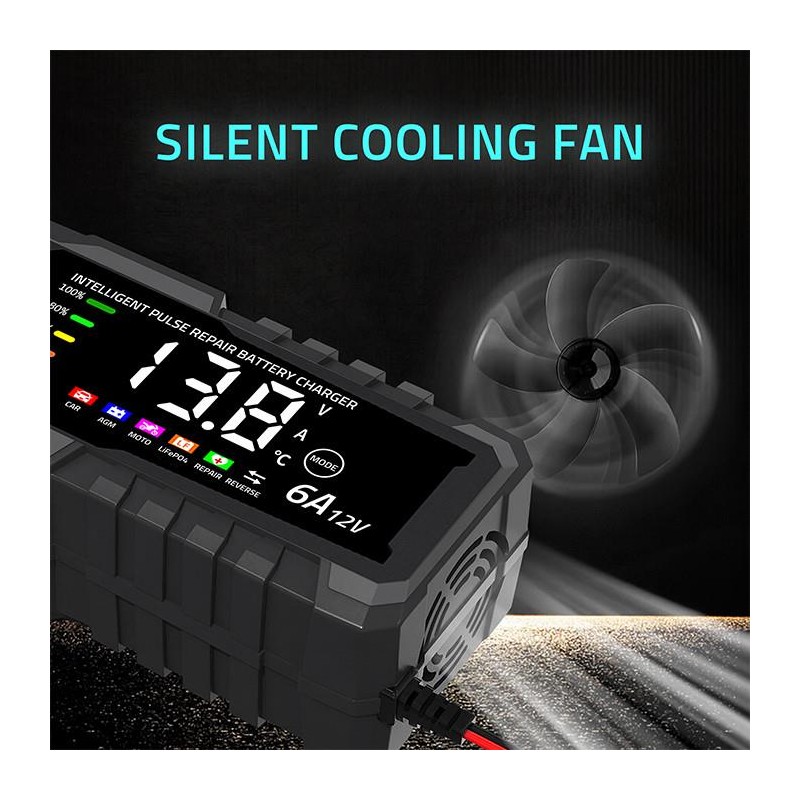 Ładowarka inteligentna Qoltec mikroprocesorowa 12V 6A | Pros… | PartsPC.pl