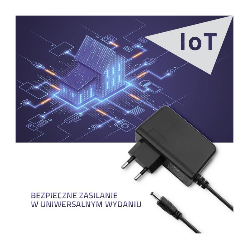 Zasilacz sieciowy Qoltec wtyczkowy 5W | 5V | 1A | 5.5*2.1 | PartsPC.pl
