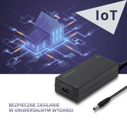 Zasilacz Qoltec desktopowy 60W | 12V | 5A | 5.5*2.1 | + kabel zasilający