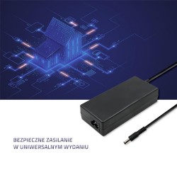 Zasilacz sieciowy Qoltec desktopowy 60W | 12V | 5A | 5.5*2.1 | + kabel