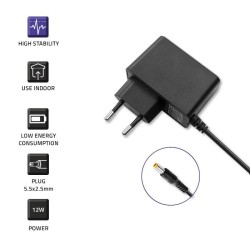 Zasilacz sieciowy Qoltec wtyczkowy 12W | 12V | 1A | 5.5*2.5… | PartsPC.pl