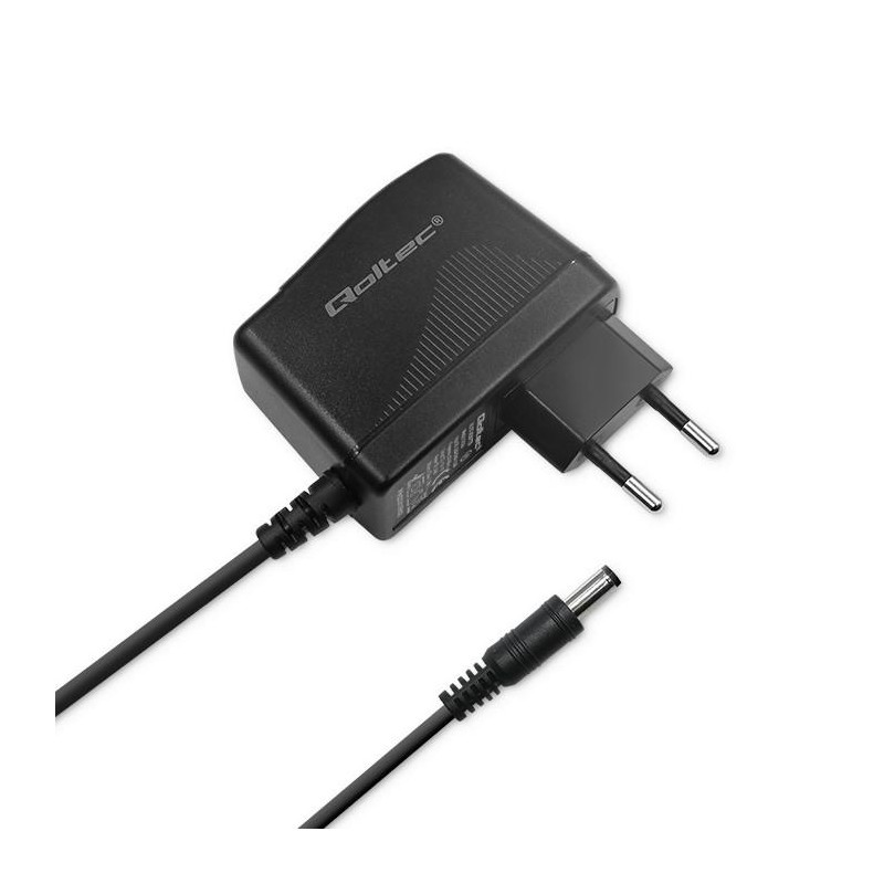 Zasilacz sieciowy Qoltec wtyczkowy 24W | 2A | 12V | 5.5*2.1