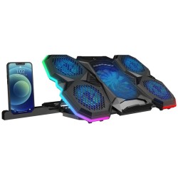 Rampage AD-RC14 X-RANGER Podstawka chłodząca pod laptop 9-17'' RGB regulowana cicha
