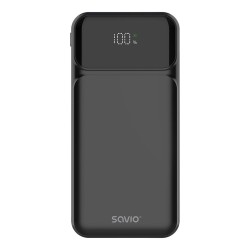 Powerbank SAVIO BA-08 10000mAh Czarny | PartsPC.pl