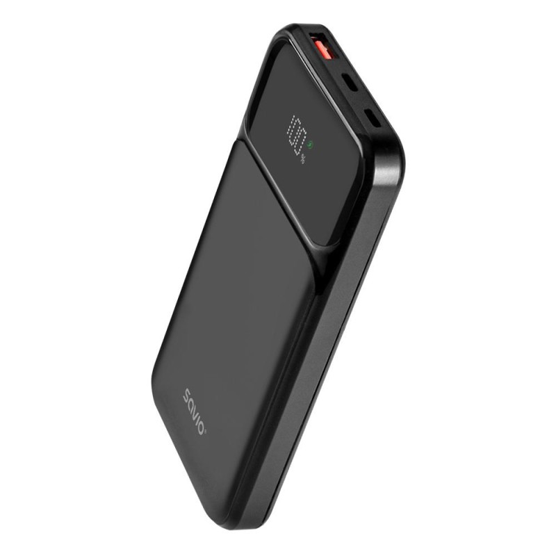 Powerbank SAVIO BA-08 10000mAh Czarny | PartsPC.pl
