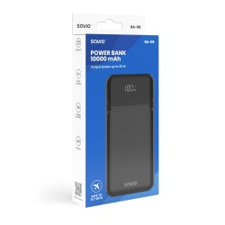 Powerbank SAVIO BA-08 10000mAh Czarny | PartsPC.pl
