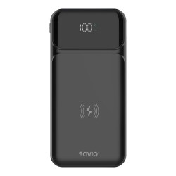 Powerbank SAVIO BA-09 10000mAh Ładowanie indukcyjne | PartsPC.pl