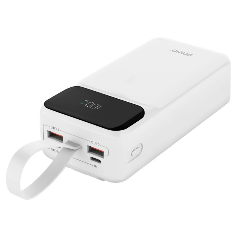Powerbank Savio BA-11 30000mAh biały | PartsPC.pl