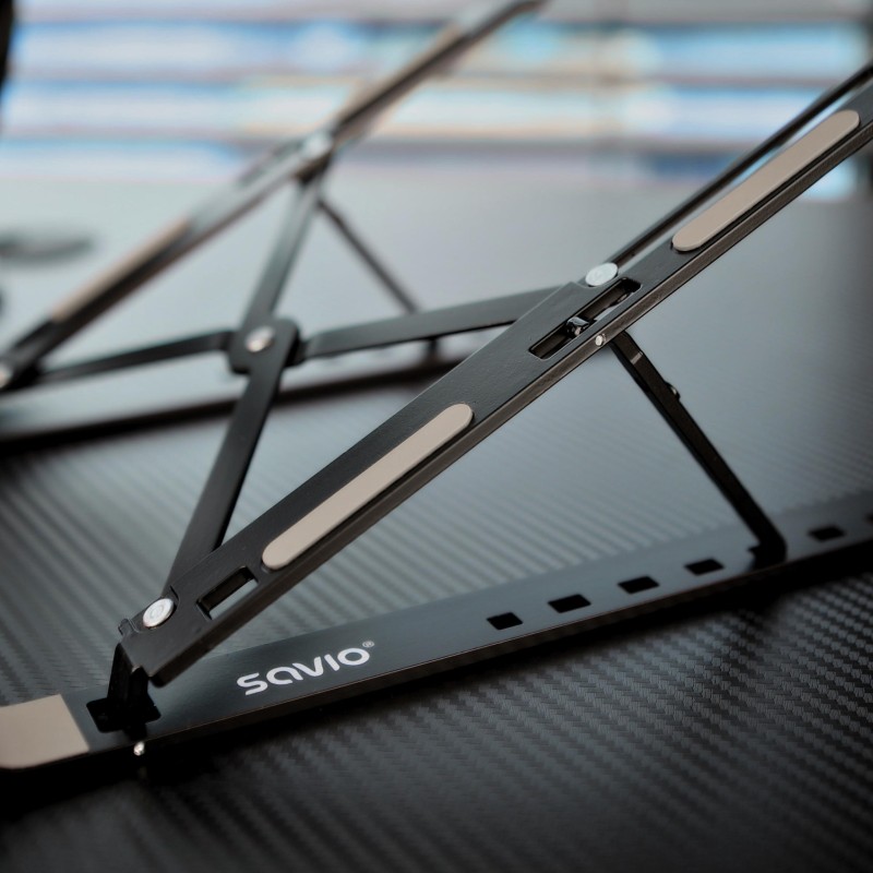 Podstawka biurowa pod laptop, tablet SAVIO PB-05, aluminiowa… | PartsPC.pl