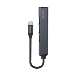 Hub USB SAVIO AK-71 USB-C - 3 x USB-A 2.0, 1 x USB-A 3.1 Gen… | PartsPC.pl